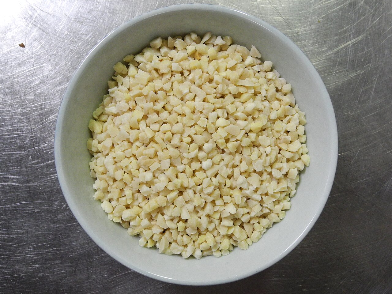 Diced almond format